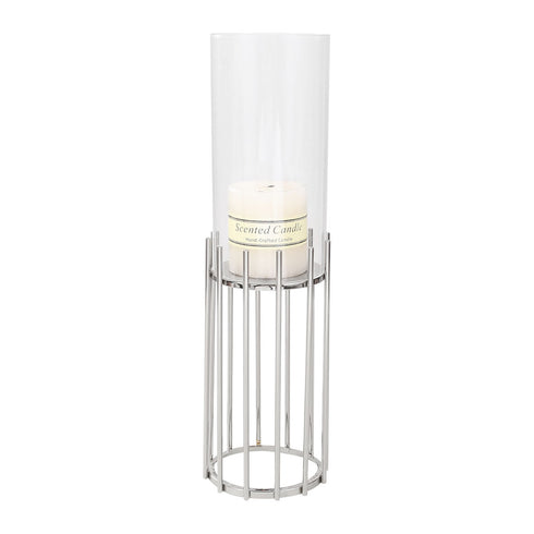 Collum Silver Candle Holder